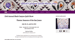 Desktop Screenshot of blackcanyonquiltshow.com