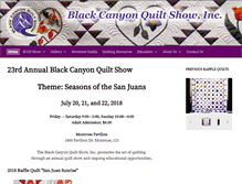 Tablet Screenshot of blackcanyonquiltshow.com